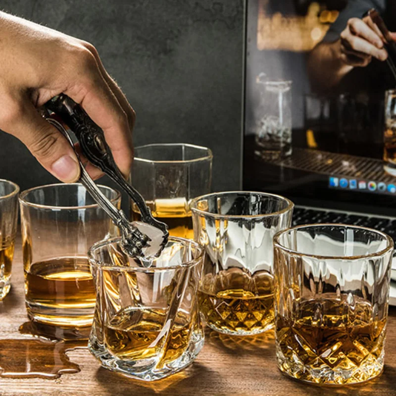 Wine Beer Spirits - Прозрачный бокал для вина ручной работы,