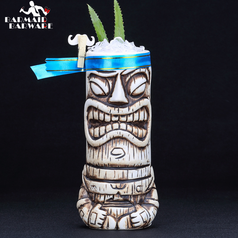 Wine Beer Europe - 600 мл керамическая кружка Tiki креативная